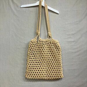 Unbranded Women's Beige Coastal Handbag & Beach Summer Fashion Shoulder Boho Bag